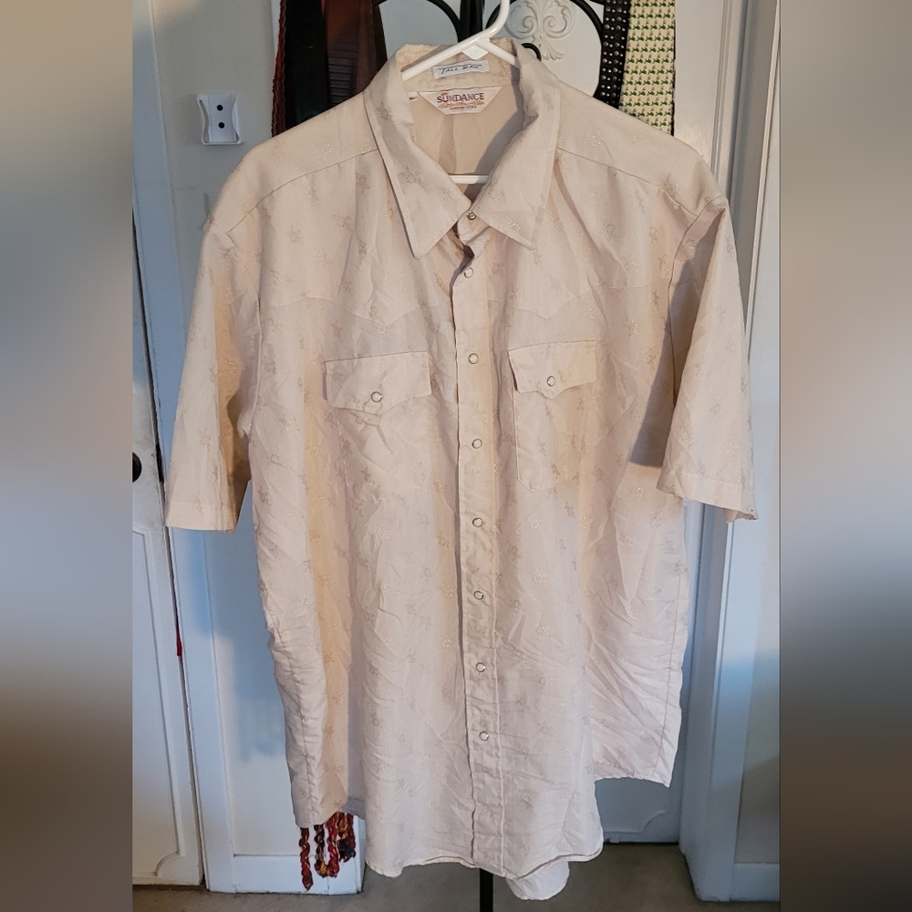 Vintage Sundance Westernwear Snap-Button Short Sleeve Shirt